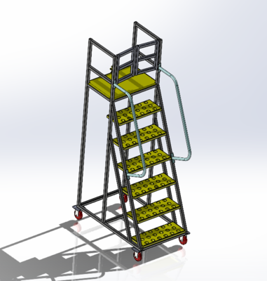 工程機(jī)械與移動(dòng)梯子的數(shù)字化設(shè)計(jì) 基于Solidworks的3D數(shù)模工程實(shí)現(xiàn)